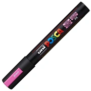 Маркер акриловый Uni Posca PC-5M флуоресцентно-розовый, 1.8 - 2.5 мм, круглый