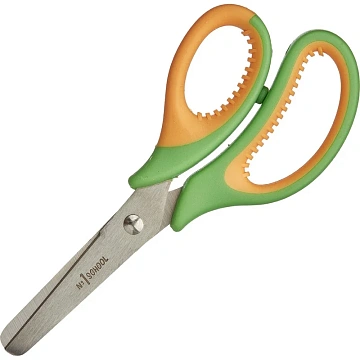 Ножницы детские 13,5 см, Веселые совята резиновые ручки