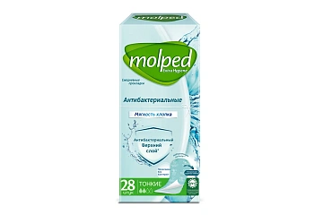 Прокладки ежедневные Molped Extra Hygiene антибактериальные, 28шт