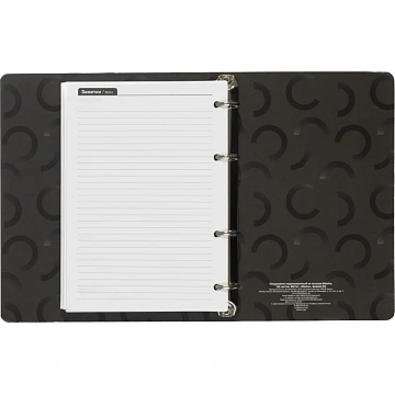 Ежедневник недатированный на кольцах Attache, 136л., 80г/м3, Blacky