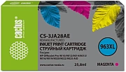 Картридж струйный Cactus CS-3JA28AE 963XL пурпурный (25.5мл) для HP OfficeJet Pro 9010/9010e/9012/90