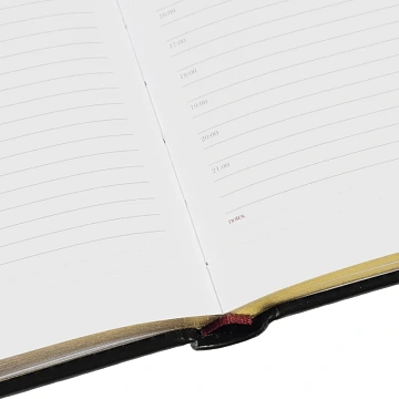 Ежедневник недатированный А5+, 145х205,Sidney Nebraska,чер,з.уг 3-128/17