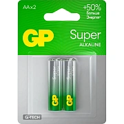 Батарейка GP Super AA/LR6/15A 15A-2CR2/15AA21-2CRSBC2 алкалин. бл/2