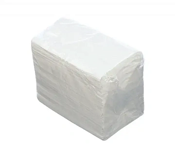 Косметические салфетки белые, 1 слой, 200шт, 17х15.5см