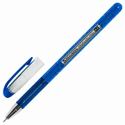 Ручка гелевая BRAUBERG 'Profi-Gel PRO', СИНЯЯ, линия письма 0,4 мм, игольчатый наконечник 0,5 мм, печать на корпусе, 144125
