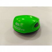 Оснастка карманная круглая Colop Stamp Mouse R40 d=40мм, зеленый неон