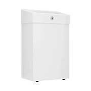 Мусорное ведро Merida Stella R KSB107.R, 12л, белое, металлическое