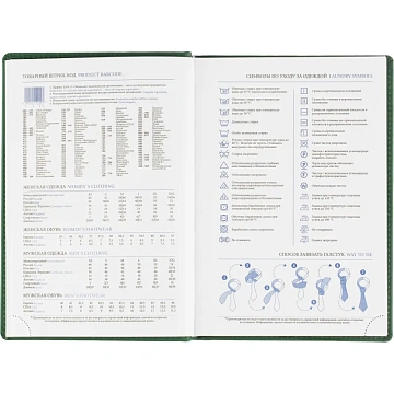 Ежедневник датированный 2026, зеленый,А5, 148х218 мм,352 стр,АТТАСНЕ Вива