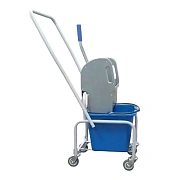 Тележка уборочная Eco-Force 1x20л, с отжимом, ведро синее, 21EF/5