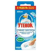 Освежитель/очиститель для унитаза/писсуара 3 шт. ТУАЛЕТНЫЙ УТЕНОК 'Морской', Стикер чистоты, 358974