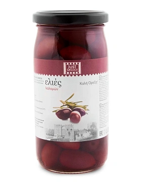 Маслины Just Greece Каламата с косточкой, 360г