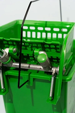 Тележка уборочная Vclean 20л, зеленая, с отжимом, IN0671