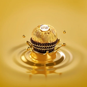 Набор конфет Ferrero Rocher хрустящие из молочного шоколада, 75г
