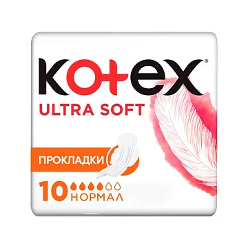 Прокладки гигиенические Kotex Ultra Soft Normal, 10шт
