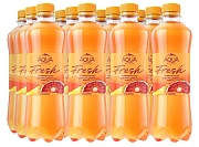 Вода Aqua Minerale Fresh Цитрусовый микс со вкусом красного апельсина и грейпфрута, 500мл х 12 шт