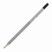 Карандаш чернографитный FABER-CASTELL, 1 шт., 'Grip 2001', HB, трехгранный, с ластиком, 117200
