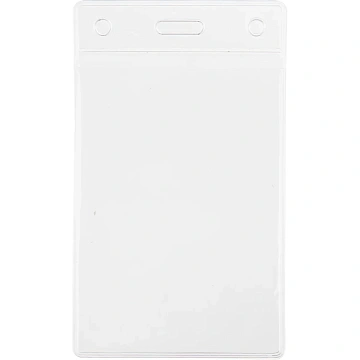 Бейдж Attache Economy 138x96 150мкм,шнур.2заж 45см син,вклад. 120x90 5шт/уп