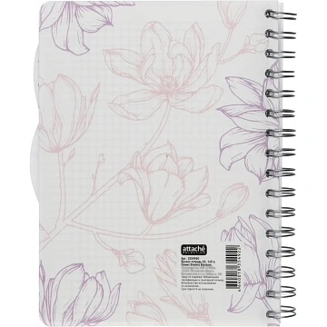 Бизнес-тетрадь А5,140л,кл,спир,плас Attache Selection Flower DreamsBlossom