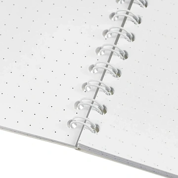 Блокнот А6,60л,точка,греб.верхн,обл.глянц.лам. Attache Fleur Коралл