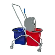 Тележка уборочная Eco-Force 2x25л, с отжимом, 22EF/2