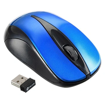 Мышь компьютерная Oklick 675MW ч/с оптич (800dpi) беспроводная USB (2but)