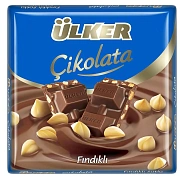 Шоколад Ulker молочный с лесным орехом, 60г x 6 шт