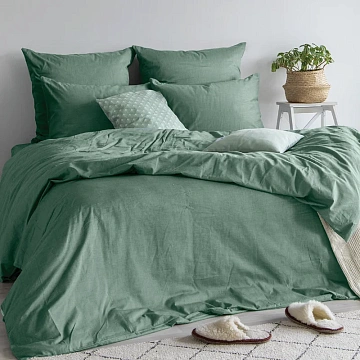Наволочка Verossa Melange Emerald, 70 х 70см