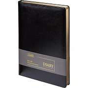 Ежедневник недатированный Attache А4 160л иск.кожа чёрный (золотистый срез)