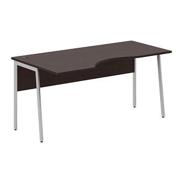 Стол прямой СА-1P(L) Венге Магия/Алюминий 1600х900х755 IMAGO PLUS