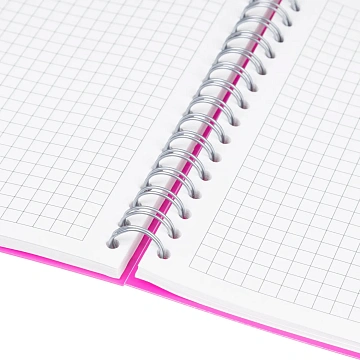 Блокнот А5,пласт обл,80л, ATTACHE FANTASY,розов