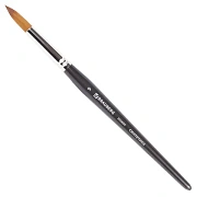 Кисть художественная профессиональная BRAUBERG ART CLASSIC, синтетика мягкая под колонок, круглая, № 9, короткая ручка, 200694