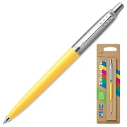 Ручка шариковая PARKER 'Jotter Orig Yellow', корпус желтый, нержавеющая сталь, блистер, синяя, 2076056