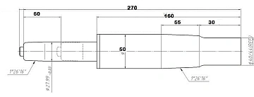 Газлифт 60/160, короткий с завышенным конусом