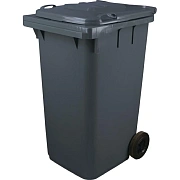 Контейнер-бак мусорный 240л, на 2-х колёсах, с крышкой, серый СПб