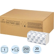 Полотенца бумажные д/дисп. Luscan Professional Vслож1слнат втор250л20пач/уп