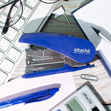 Степлер Attache Selection MSBL1020 (10)  до 20лис,энергосбер,металл,син