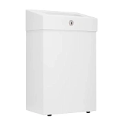 Мусорное ведро Merida Stella R KSB107.R, 12л, белое, металлическое