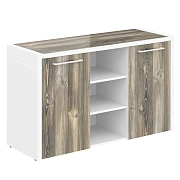 Тумба под фригобар MTF 140 Дуб Базель/Белый 1400х492х828 MORRIS