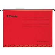 Папка подвесная Esselte Pendaflex Plus Foolscap красная, А4, 210г/м2, картон