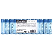 Батарейки алкалиновые 'пальчиковые' КОМПЛЕКТ 12 шт., CROMEX (КРОМЕКС) Alkaline, AA (LR6,15A), спайка, 456258
