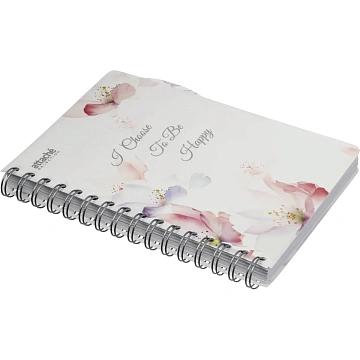 Бизнес-тетрадь А5,140л,кл,сп,пласт Attache Selection Flower Dreams I Choose