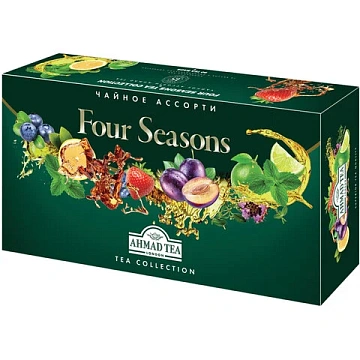 Чай AHMAD 'Four Seasons' ассорти 15 вкусов, НАБОР 90 пакетов, N060S