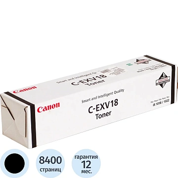 Тонер-картридж Canon C-EXV18 (0386B002) чер. для iR1018/1