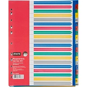 Разделитель листов 20 цв.пласт. А4+, А-Я Attache Selection