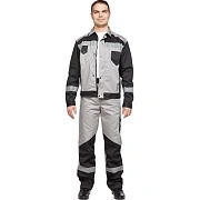 Костюм летний муж л21-КБР сер/чер(р.52-54) 182-188 (серия Л)