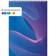 Блокнот А5, 40л, клетка, Attache гребень, цвета в ассортименте