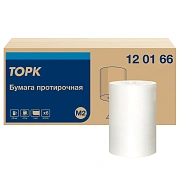 Протирочная бумага Tork базовая M2, 120166, в рулоне с центральной вытяжкой, 275м, 1 слой, белая