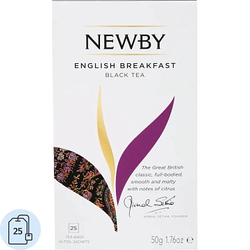 Чай Newby Английский Завтрак черный 25 пакетиков