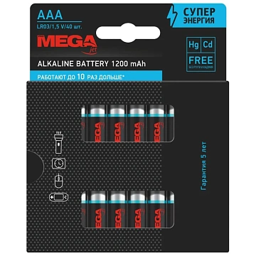 Батарейка AAA/LR03 уп/40шт