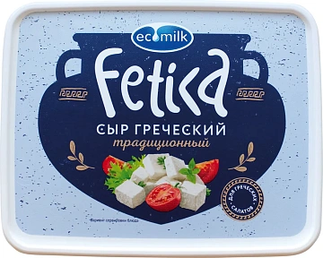 Сыр Экомилк Fetica Греческий рассольный 40%, 490г